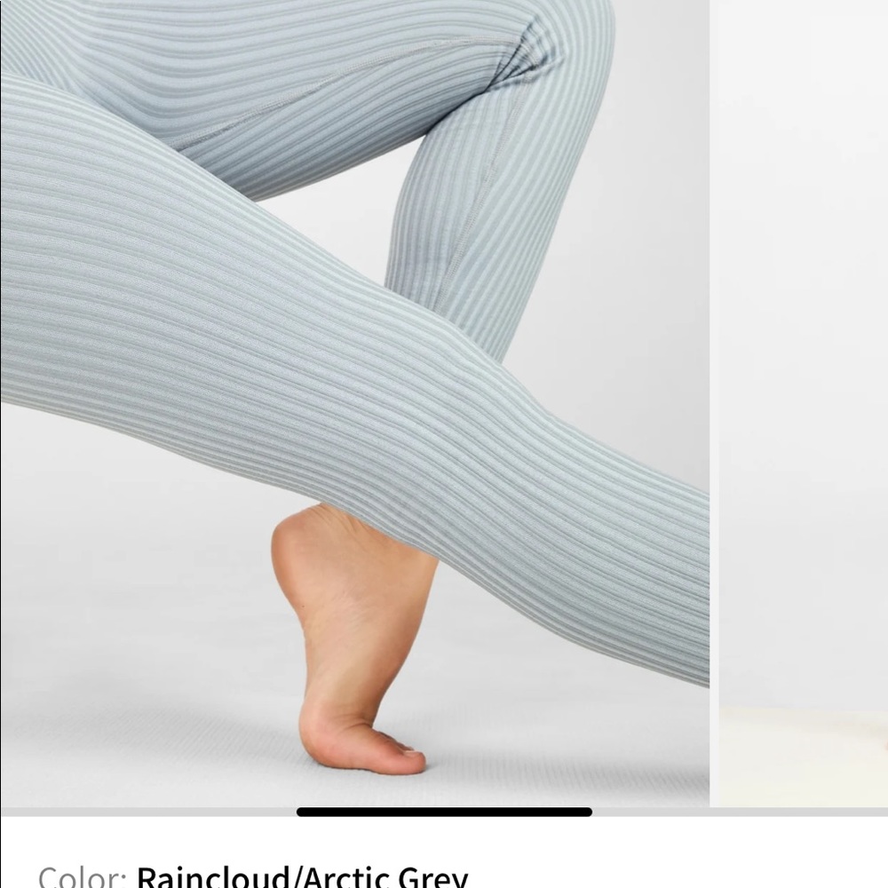 Fabletics Set In Artic Grey. Euc. Size Small. Rib… - image 2